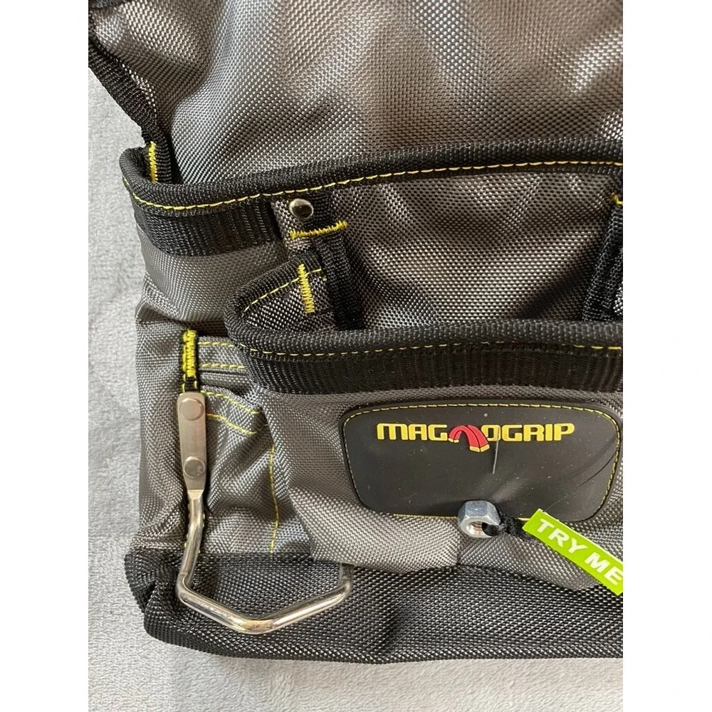 Magno Grip Tool Storage 12 in. 10-Pocket Magnetic‎ Tool Pouch No Belt